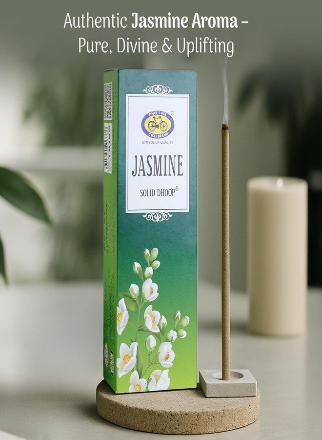 سايكل أعواد بخور سايكل بيور ياسمين الصلبة الخالية من الخيزران | رائحة زهرية مهدئة | تدوم طويلاً وصديقة للبيئة | 50 عودًا + حامل مجاني - Image 3